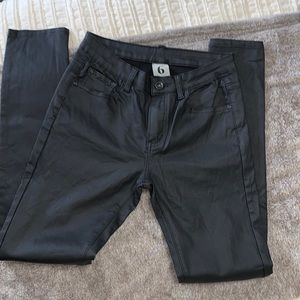 Faux Leather Black Skinny Pants
